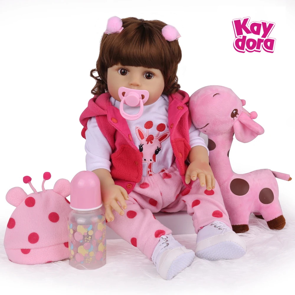 18 inc. Reborn Baby Dolls куклы для всего тела Vinly Girl милые мягкие реалистичные ручной работы