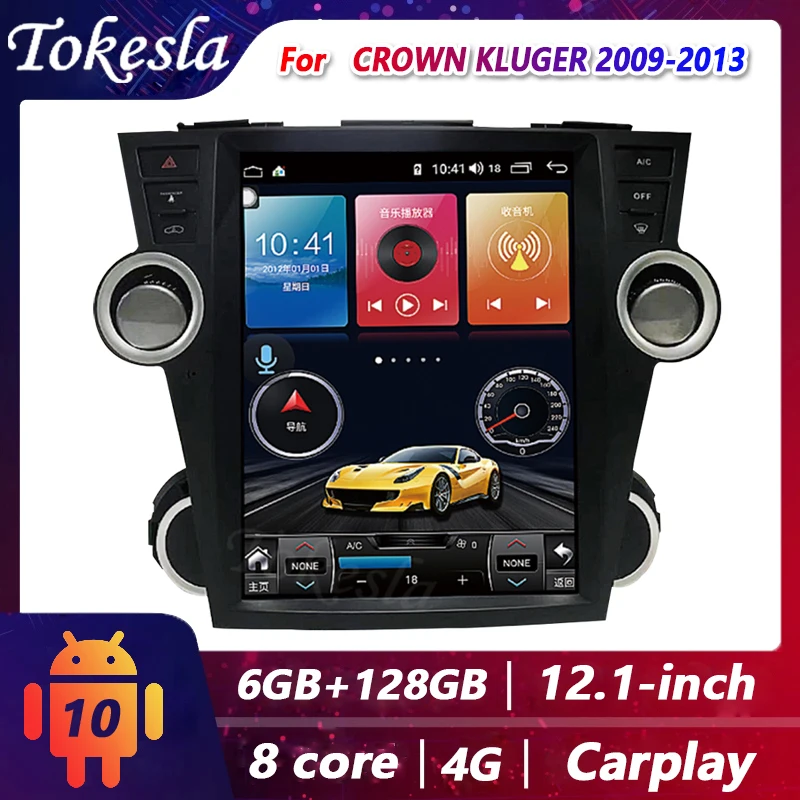

Tokesla For Toyota Highlander Car Radio 2 Din Android Tesla Auto Stereo Receiver Central Multimedia Dvd Automotivo Video Player