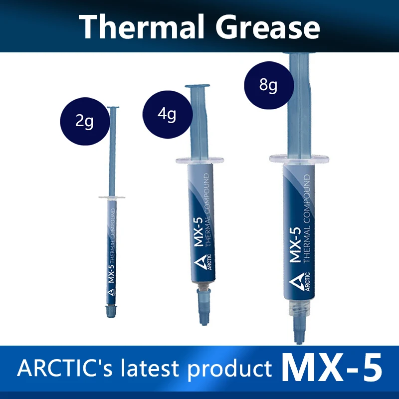 

Arctic MX-5 thermal conductive silicone grease graphics card cooling paste desktop cpu notebook silicone grease 2/4/8/20g