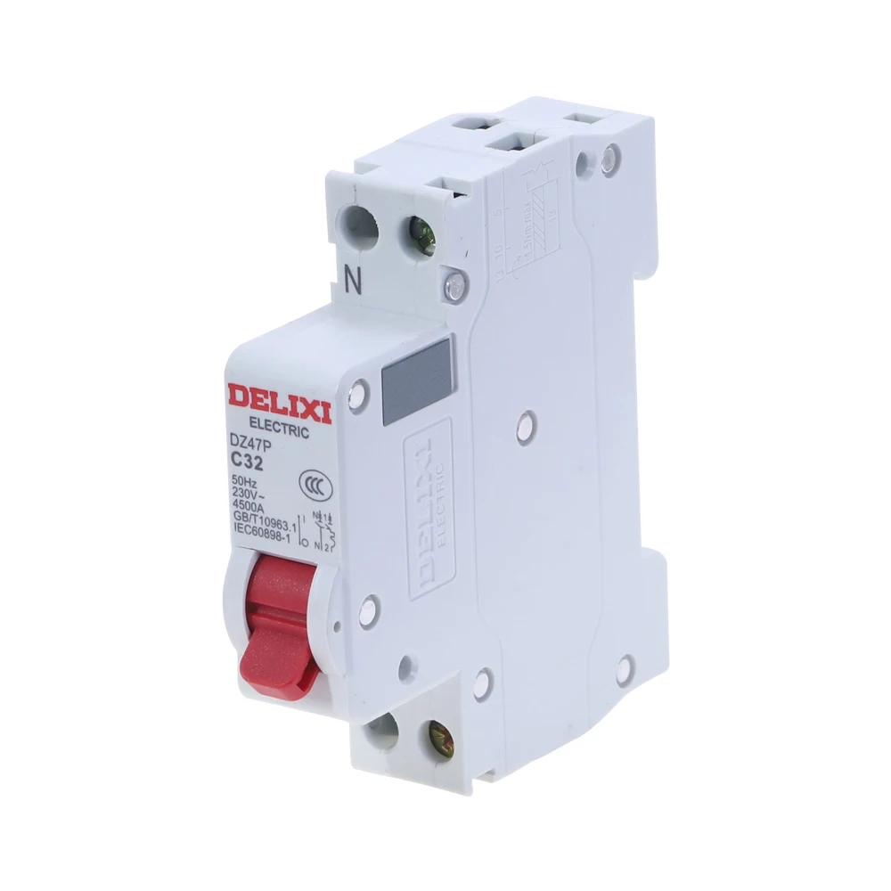 Автоматический выключатель 6A 10A 16A 25A 32A 40A DPN 1P + N 4.5KA 230V DZ47P DELIXI MCB|circuit breaker|circuit breaker