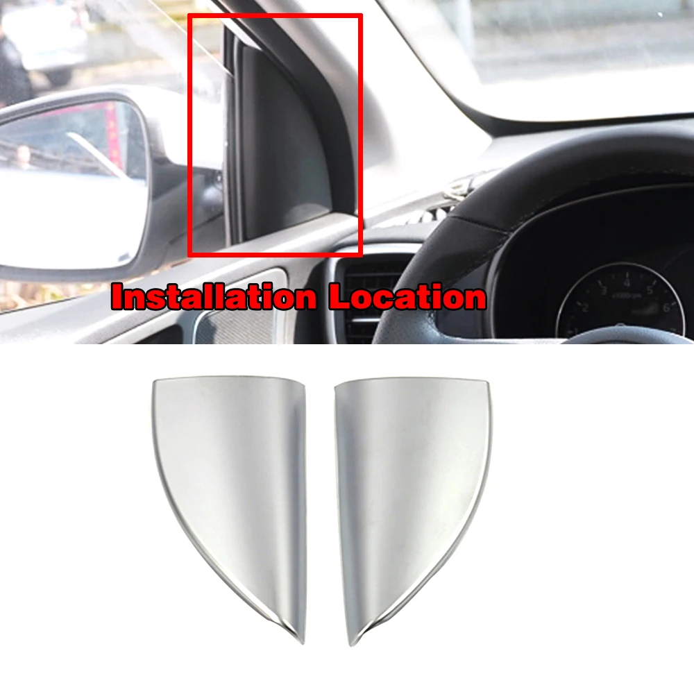 

For Kia Sportage QL 2015-2019 Front Door Window Inner Triangle A Pillar Cover Frame Trim Car Accessories Decoration Sticker