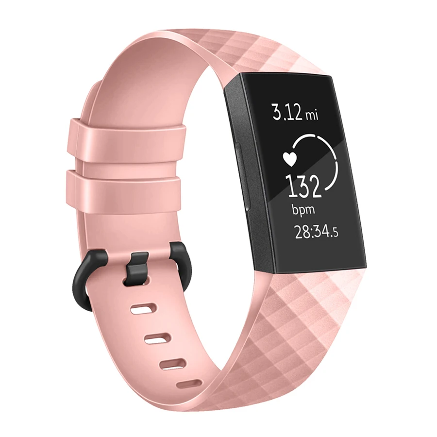 Маленькие и большие аксессуары для Fitbit Charge 3 сменный ремешок браслета смарт часов