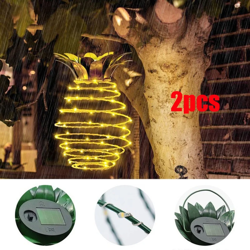 

Creative Pineapple Garden Solar Light Pathway Outdoor LED Light Waterproof Walkway Decoration Multifunctional Automatic Lighting
