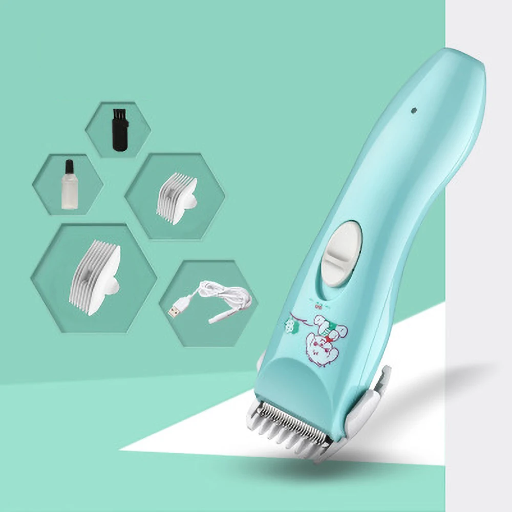 Бытовая Детская электрическая машинка для стрижки волос бесшумная инструмент