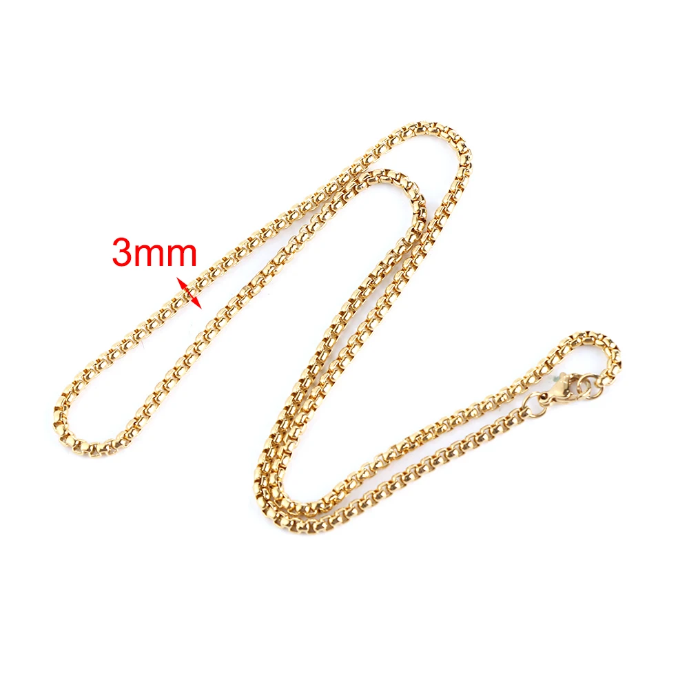 Простое модное ожерелье-цепочка в коробке мужское для мужчин ювелирные изделия