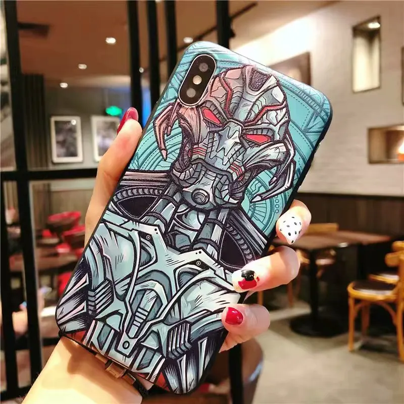 

Marvel certified for the iPhone5/5s 6plus 7/8 7/8plus x/xr/xs Max 11/11pro Max 12/12pro 12promax iron man silicone phone case