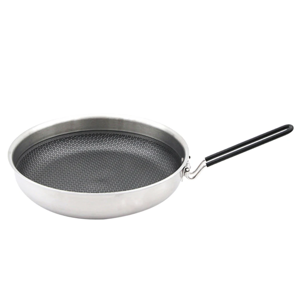 

Camping Folding Frying Pan for Outdoor Hiking Backpacking, Non-Stick