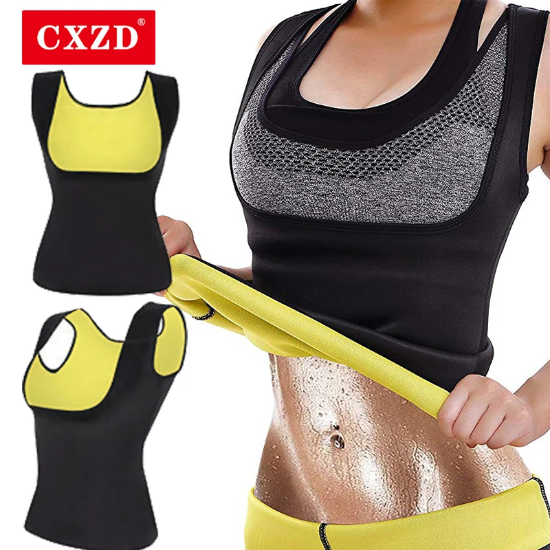 CXZD Для женщин Body Shaper животик сжигатель жира пота майка Вес потери моделирующее