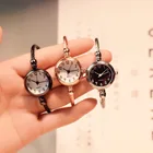 Маленькие модные женские часы 2018 Популярные брендовые простые часы-браслет с цифрами Ретро Женские кварцевые наручные часы orologio donna