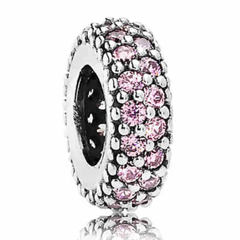 _ Серебряная бусина-Шарм с бабочкой сердечком браслетом Pvae вдохновение