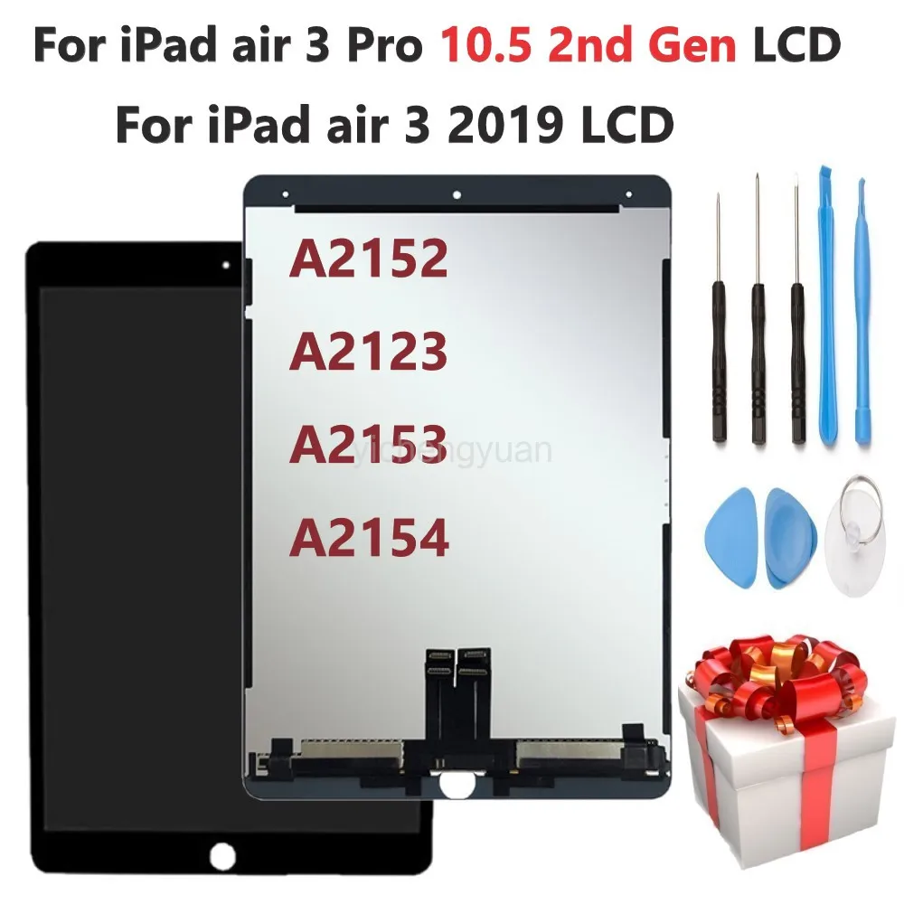 

Оригинальный ЖК-дисплей для IPad Air 3 2019 A2152 A2123 A2153 A2154 кодирующий преобразователь сенсорного экрана в сборе ЖК-дисплей для IPad Air 3 Pro 10,5 ЖК-диспле...