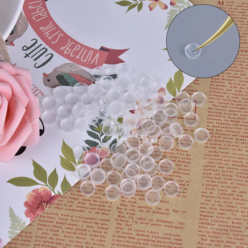 100 шт./лот держатель для клея ресниц Прививка быстрая индивидуальная чашка