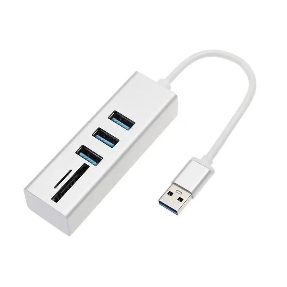 

USB 3,0 концентратор + TF SD кардридер концентратор многофункциональный сплиттер 5 в 1 адаптер USB 3,0 TF SD Type-C концентратор для Macbook ноутбука ПК насто...