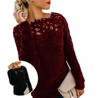 lady sweater stylish women round neck thick warm knitted pullover for daily wear office lady sweater sweater