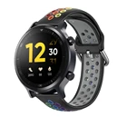 Радужный ремешок для Realme Watch S Pro, силиконовый спортивный браслет для Ticwatch E3 E 2 S2 GTH GTX, Водонепроницаемый умный ремешок для часов