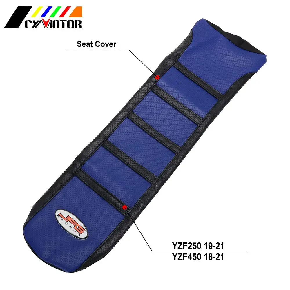 

Motorcycle Blue Rubber And Vinyl Seat Cover For Yamaha YZF250 2019 2020 2021 YZF450 2018 2019 2020 2021