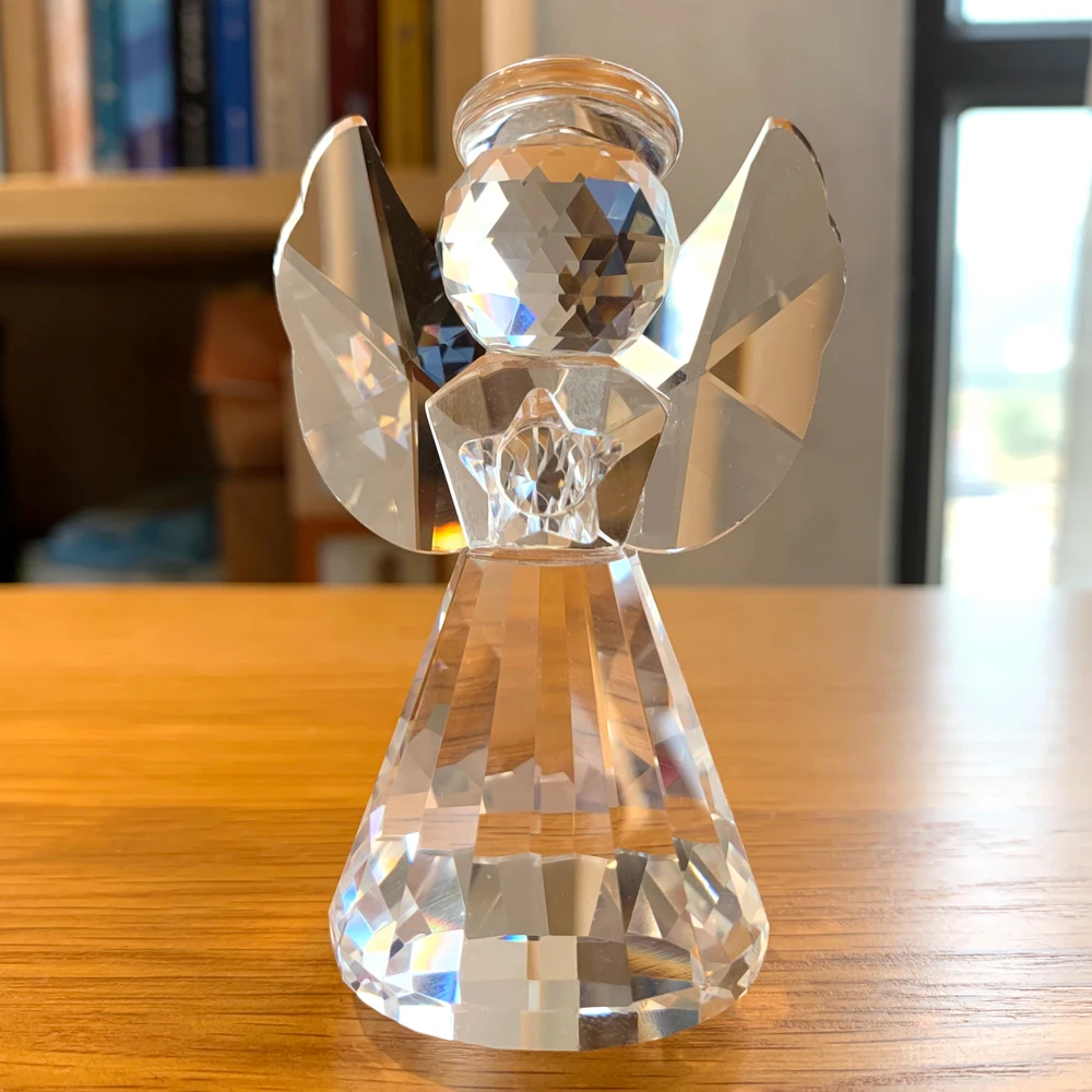 Подарок на день матери фигурки ангелов из хрустального стекла Очаровательное