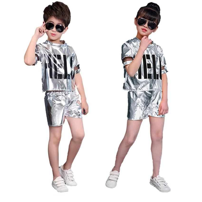 Детские танцевальные костюмы в стиле хип хоп одежда для выступлений и школьных