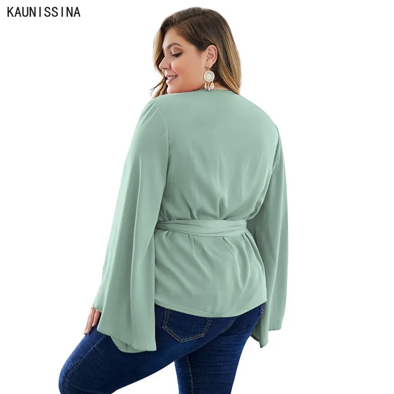

Plus size Womens Tops And Blouses Summer Solid V Neck Blouse Fashion Women Clothing Chiffon Shirt Top XL-4XL Sizes