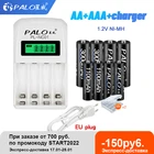 Аккумуляторы PALO, 4 шт., 3000 мА  ч, 1,2 в, AA, 4 шт., 1100 мА  ч, 1,2 в, AAA, Ni-MH, AA + AAA, для игрушек, камер