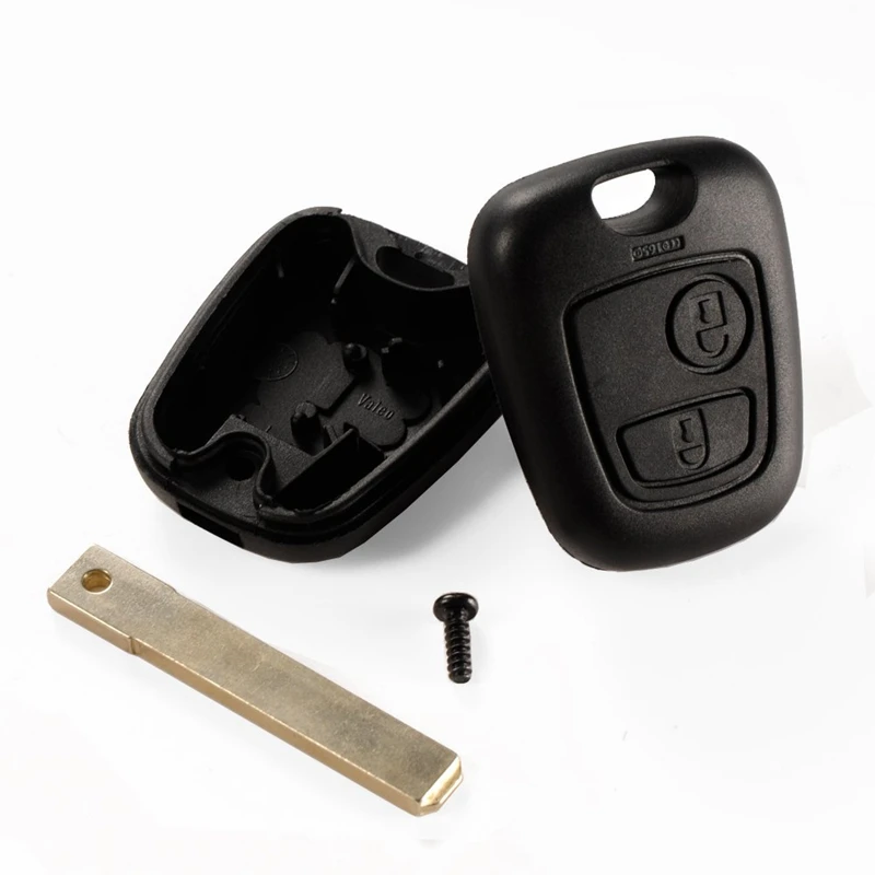 Оболочка ключ плап для дистанционного автомобиля Peugeot 207 307 407 107 SW 308 2 fob кнопки