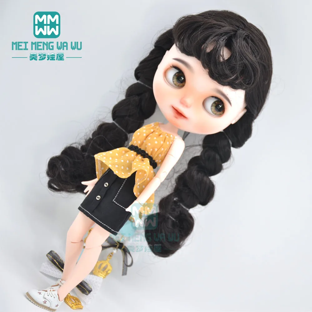 1 шт. модная одежда для кукол Blyth модные рубашки мини-юбки с открытыми плечами Azone