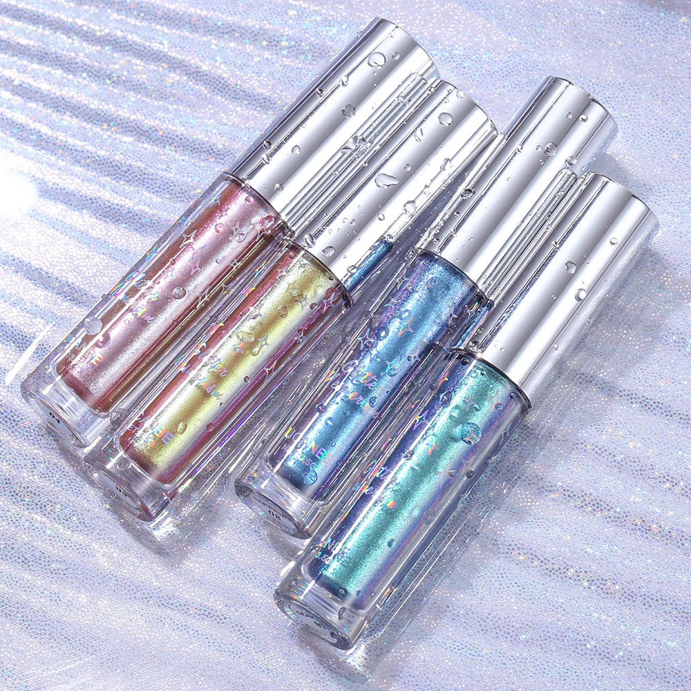 Ucanbe блестящие жидкие тени для век металлическое мерцание макияж