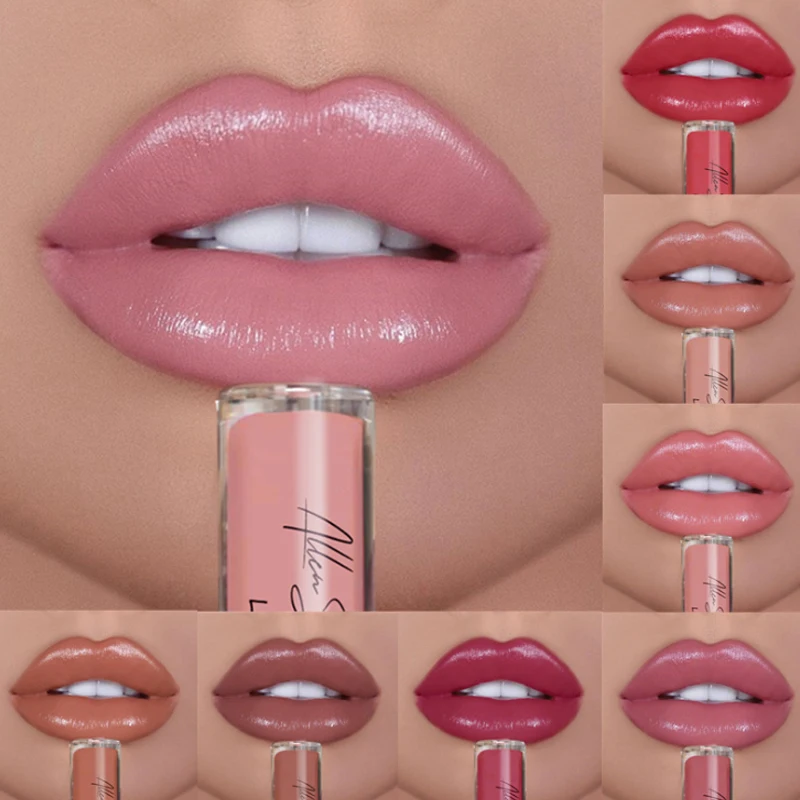 

12 Colors Sexy Women Lipstick Waterproof Long Lasting Moist Lip Gloss Vivid & Rich Sexy Lip Makeup Cosmetic