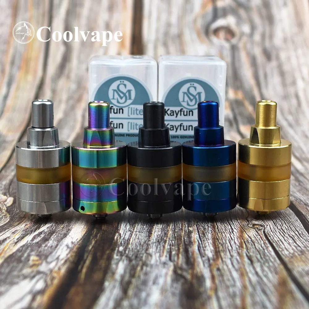 Регулируемый перестраиваемый атомайзер coolvape Kayfun Lite 2019 rta 316ss Pei 22 мм DIY vs prime Nite DLC RTA