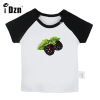 new sweet fruit blackberry fun art printed baby boys t shirts cute baby girls short sleeves t shirt newborn cotton tops clothes