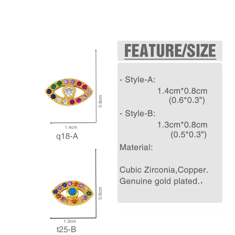 

Multicolor Small Blue Evil Eye Earrings For Women Crystal Stud Earrings CZ Zirconia Turkish Eye Women Jewelry olho grego erst25