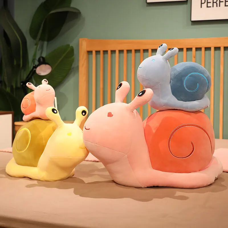 

20-60cm Cute Snail Doll Cartoon Anime Plush Toy Kawaii Soft Stuffed Animal Pillow Sofa Cushion Christmas Birthday Gift for Girls