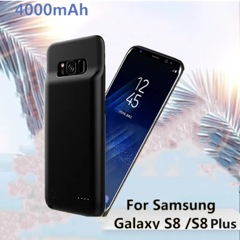 KQJYS ультра тонкий магнитный чехол для зарядного устройства 4000 мАч для samsung Galaxy S8 S8 Plus чехол для резервного питания