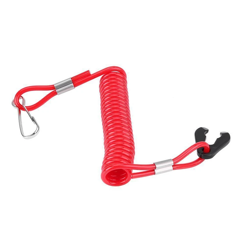 

Red Engine Switch Lanyard Plastic Waterproof 160cm Boat 2pcs Safety Key