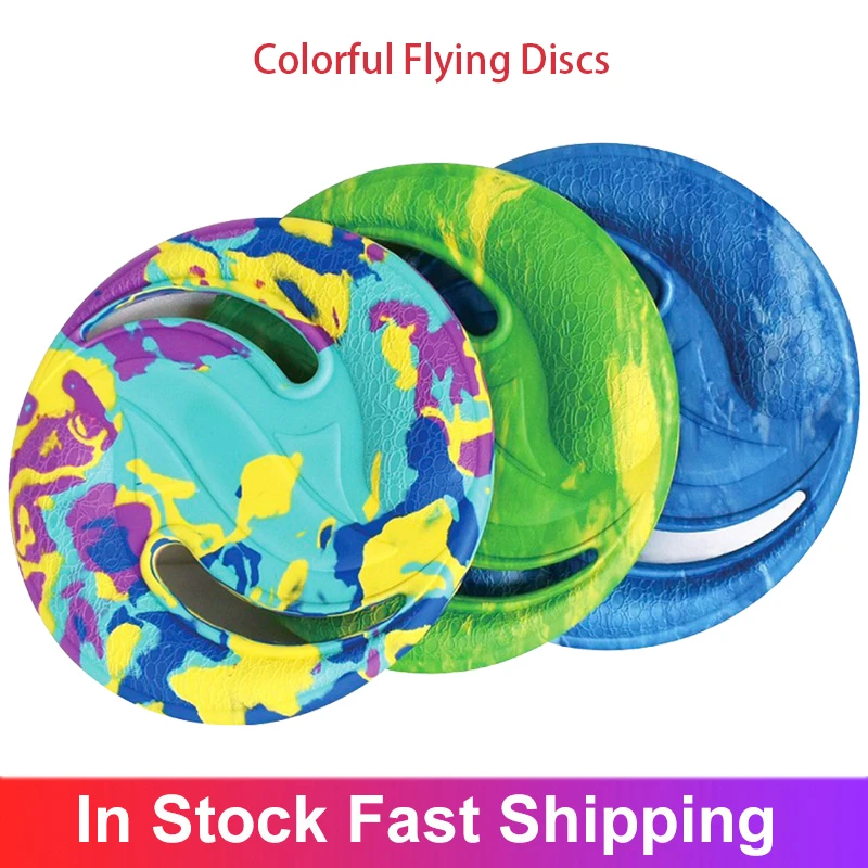 

EVA Colorful Flying Discs Water Sports Beach Flying Disc Golf Gravity Disc Boomerang Outdoor Pets Training Toys Outdoor Sports