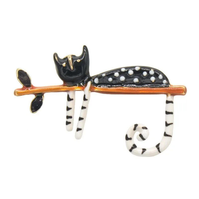 

New creative retro brooch cute animal cat jewelry accessories ladies
