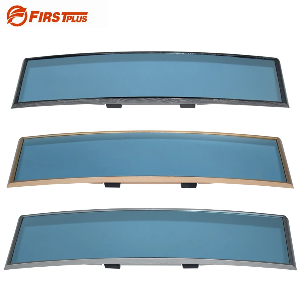 

Deluxe Anti-glare Car Interior Rear View Mirror Panoramic Clip-on Wide Angle Rearview Mirrors Wire Drawing Frame Styling