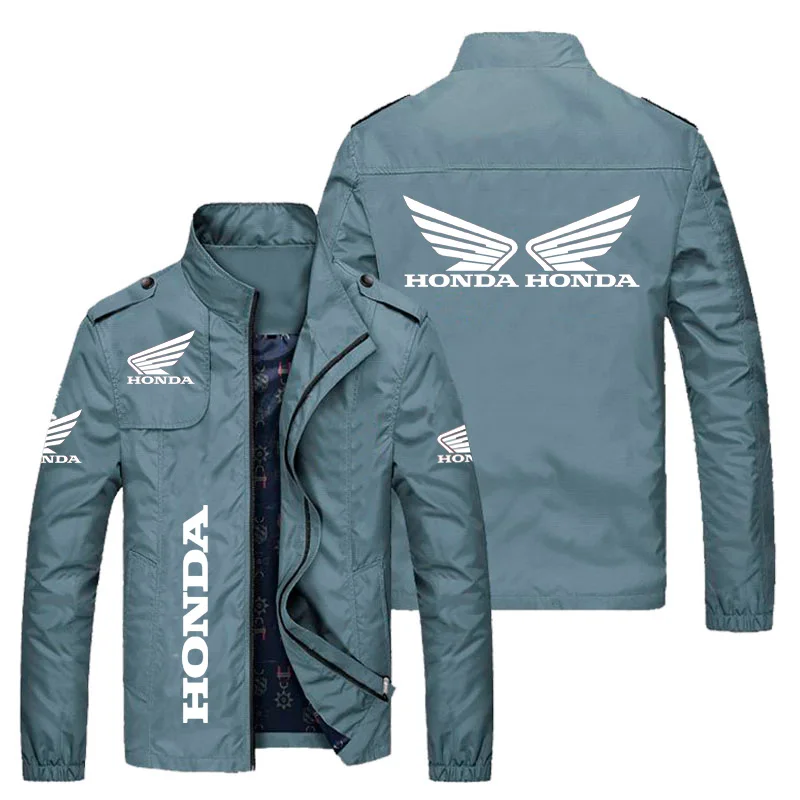 

2021 Осень-Зима Мужская куртка Пальто Две куртки с принтом логотипа Honda Red Wing Trend Harajuku Уличная мотоциклетная куртка для гонок Мужская куртка с п...