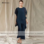 Lakshmigown Простое темно-синее шифоновое платье для невесты, одежда для матери, коллекция 2022 года, светлые платья для свадебной вечеринки