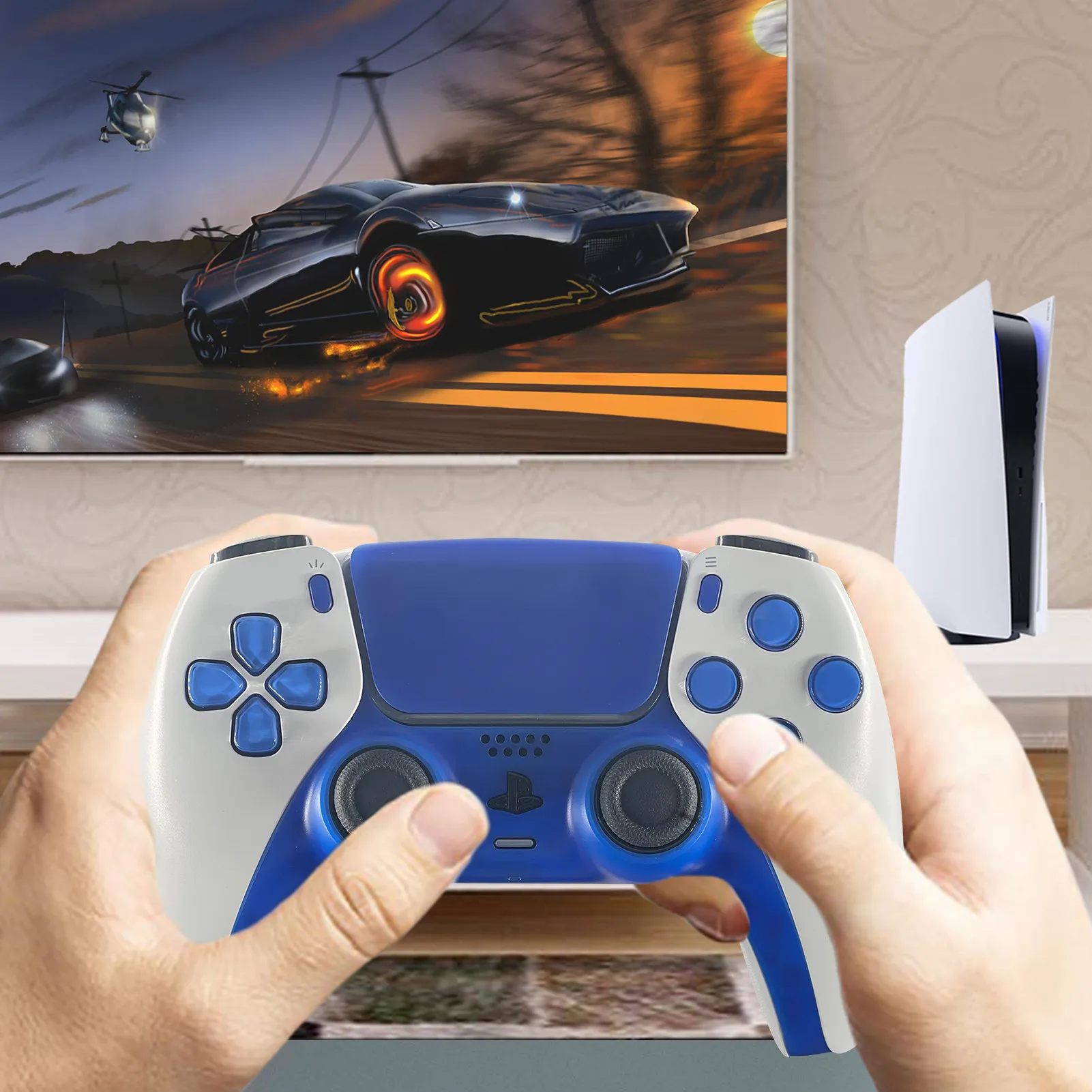 

For PS5 Game Controller Replacement Touch Pad Set Gampad Part Protective Case Cover Video Game Consoles Games Accessories