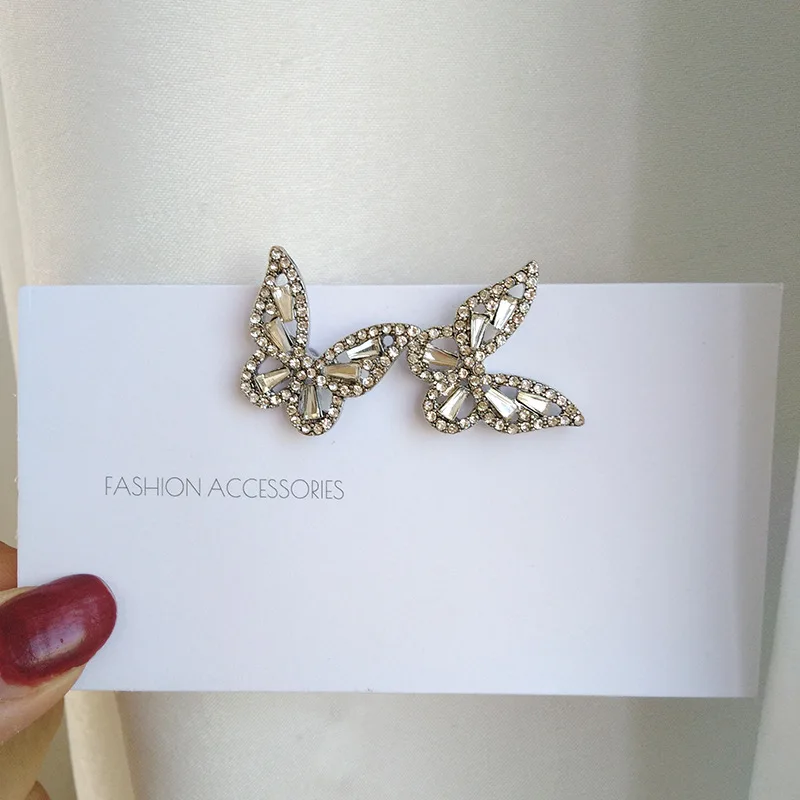 Блестящие стразы в виде бабочки без отверстий женская красивая темпераментная