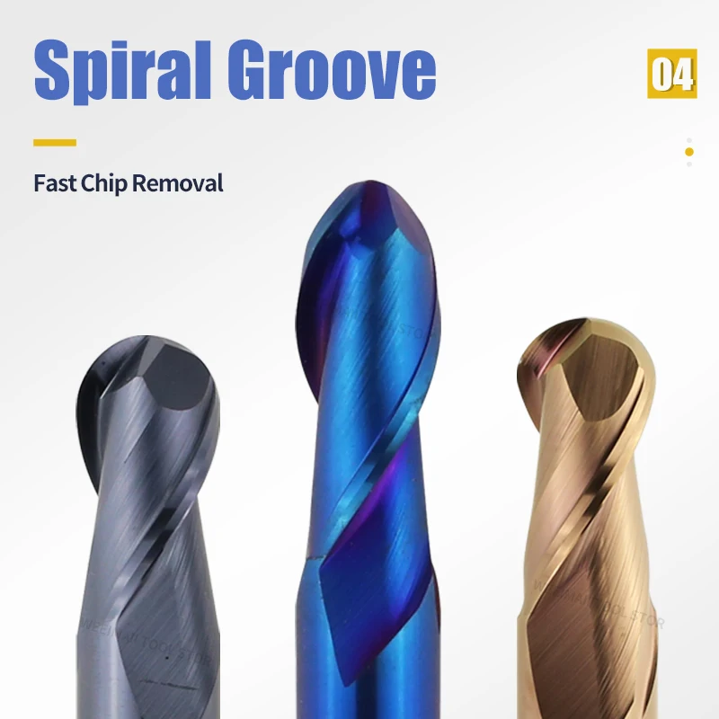 Концевая фреза с шариковым ножом из карбида вольфрама ЧПУ фрезерный инструмент