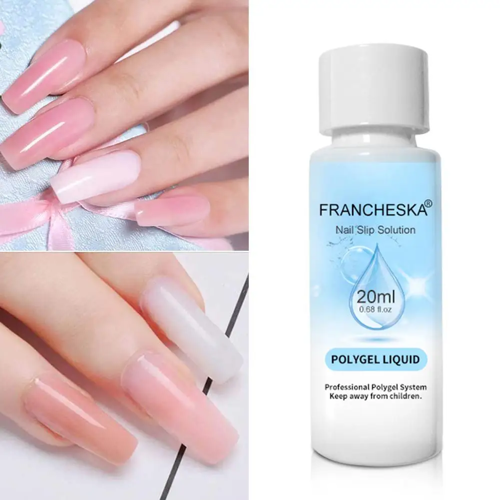 УФ полигель для быстрого наращивания ногтей жидкий раствор лак акрилового гель