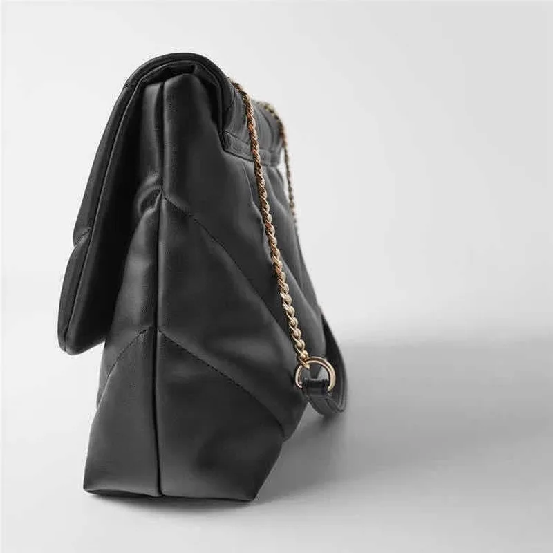 

Fashion Women Handbag Designer Soft PU Leather Shoulder Bag for Woman 2020 Brand New Black Leather Handbag