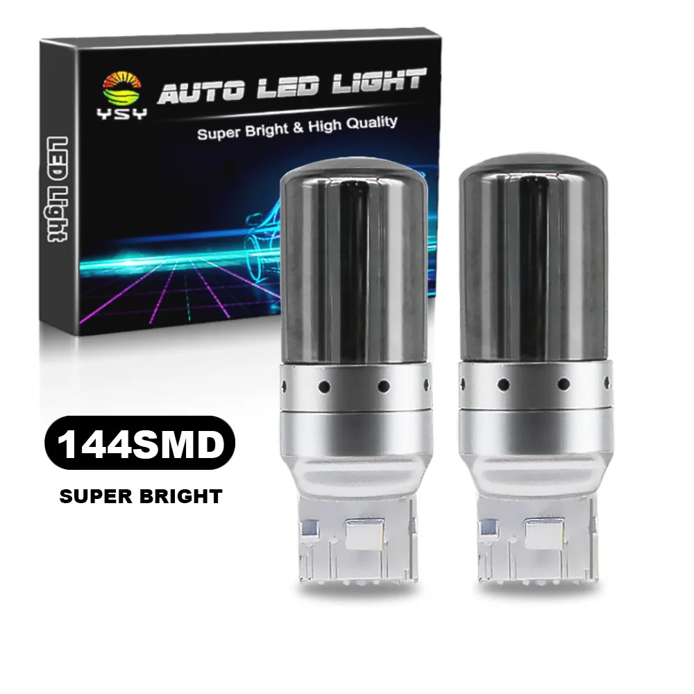 

YSY 2 шт. S25 Canbus 1156 BA15S P21W BAU15S PY21W T20 7440 W21W светодиодный лампы 3014 144smd безошибочные указатели поворота стоп-сигналы 12 В