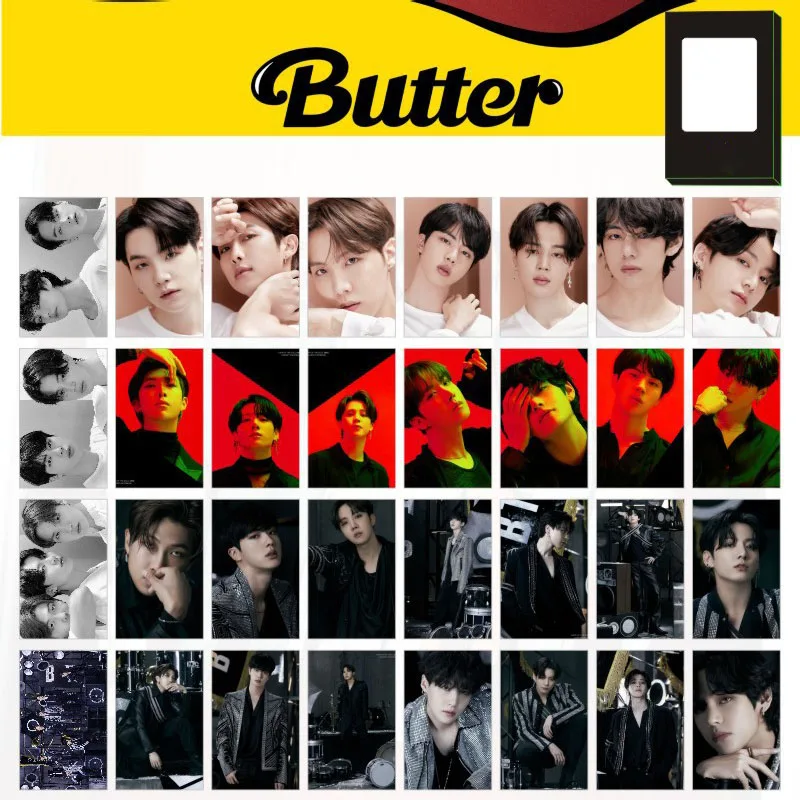 Альбом сливочное масло KPOP Bangtan Boys открытки ЛОМО почтовые JUNG KOOK V JIMIN JIN SUGA J-HOPE RM