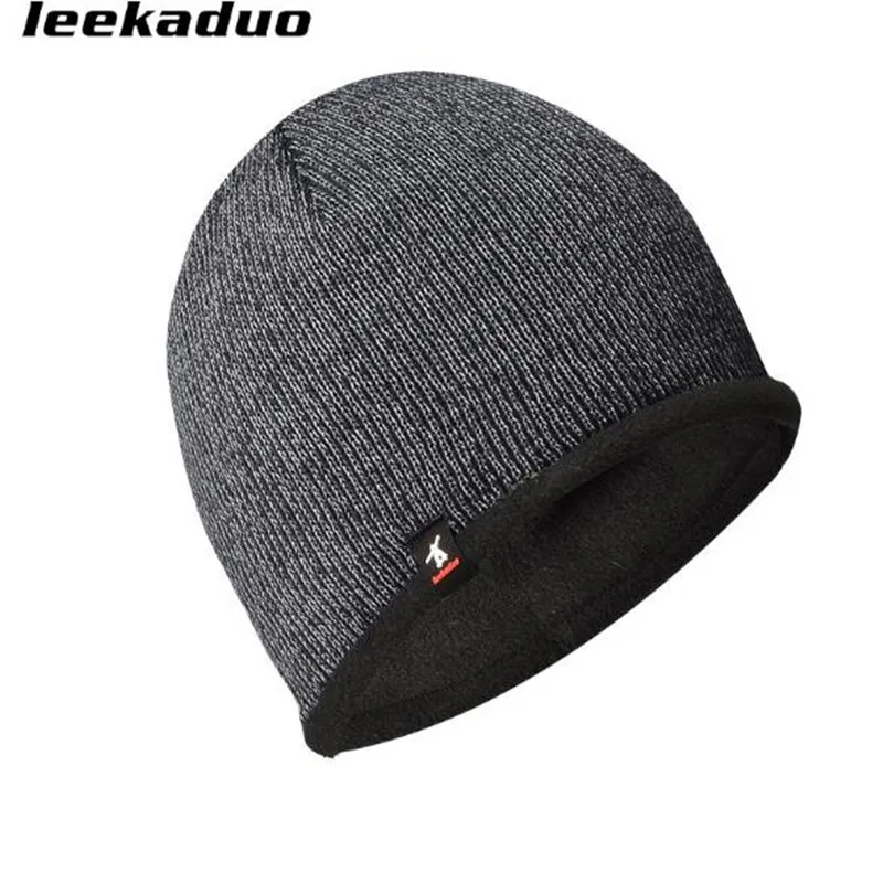 Уличная спортивная шапка leekaduo зимняя флисовая вязаная для пешего туризма