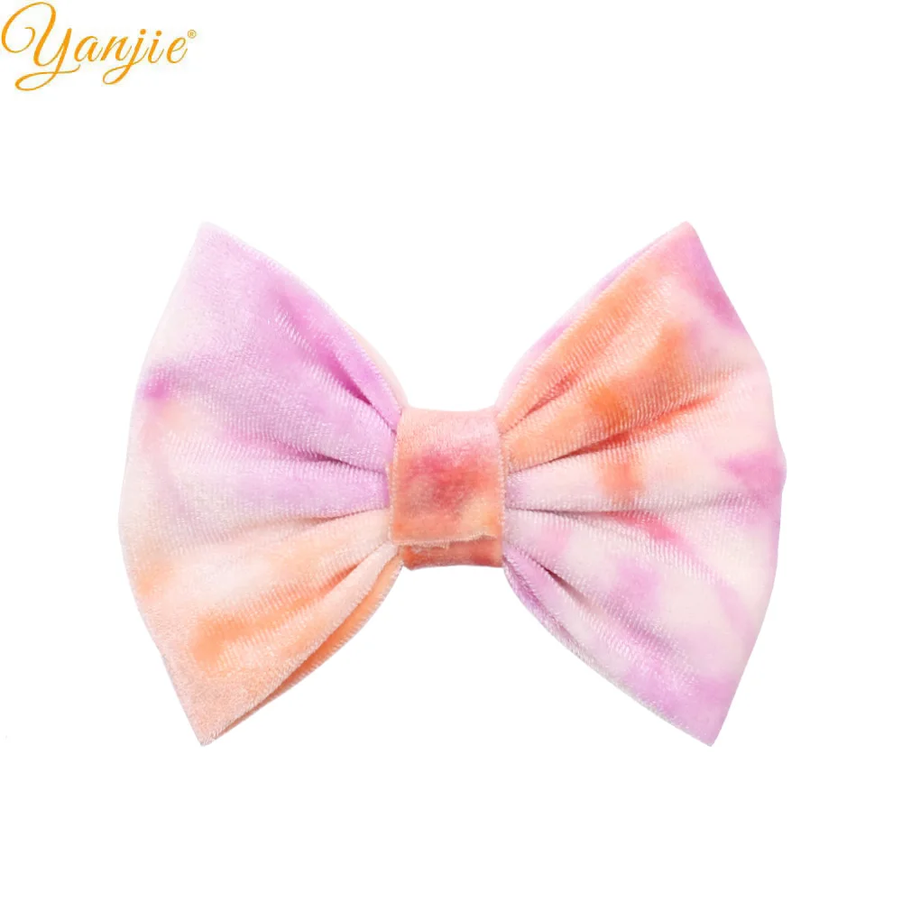 Бархатные банты для волос 12 шт./лот 5 дюймов девочек женские заколки Новое