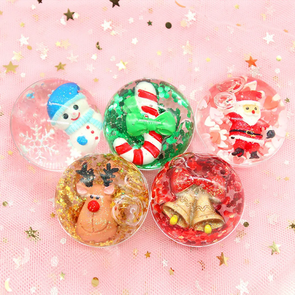 Рождественский слайм шар мягкая Хрустальная грязь Ароматизированная игрушка