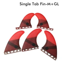 surf single tabs fin sl surfboard fins red color fiberglass honeycomb tri quad fins quilhas thruster 5 fin set